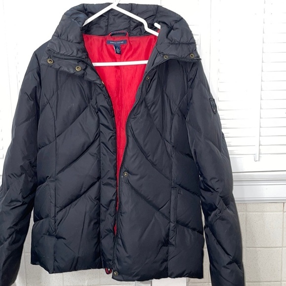 Jackets & Blazers - Tommy Hilfiger blue down puffer navy nyc